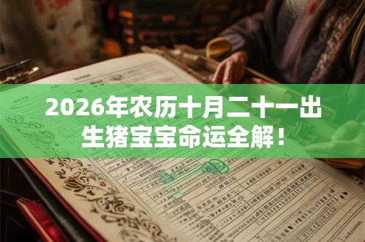 2026年农历十月二十一出生猪宝宝命运全解! 2026年农历十月二十一出生猪宝宝命运全解!