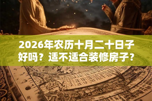 2026年农历十月二十日子好吗？适不适合装修房子？