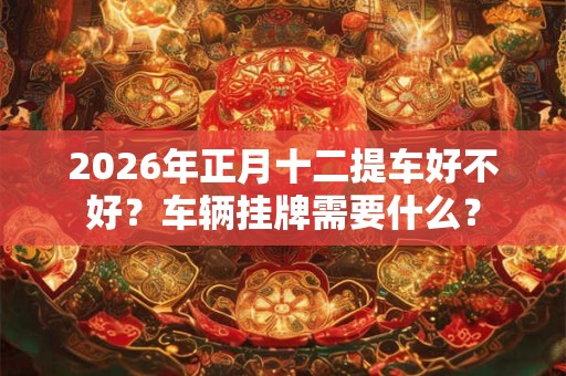 2026年正月十二提车好不好？车辆挂牌需要什么？