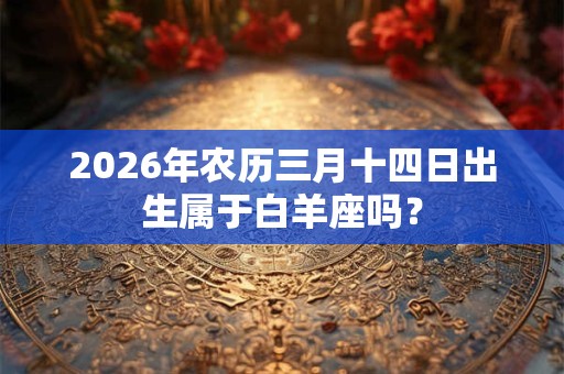 2026年农历三月十四日出生属于白羊座吗？