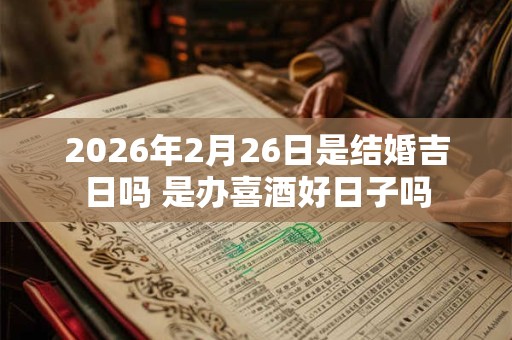 2026年2月26日是结婚吉日吗 是办喜酒好日子吗 2026年2月26日是结婚吉日吗 是办喜酒好日子吗