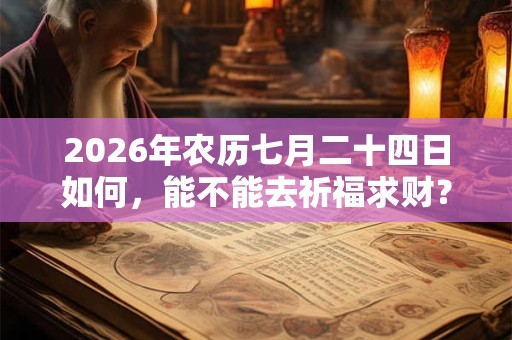 2026年农历七月二十四日如何,能不能去祈福求财? 2026年农历七月二十四日如何,能不能去祈福求财?