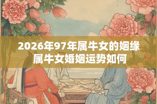 2026年97年属牛女的姻缘 属牛女婚姻运势如何 2026年97年属牛女的姻缘 属牛女婚姻运势如何