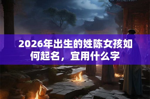 2026年出生的姓陈女孩如何起名,宜用什么字 2026年出生的姓陈女孩如何起名,宜用什么字