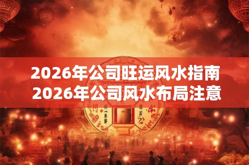 2026年公司旺运风水指南 2026年公司风水布局注意事项