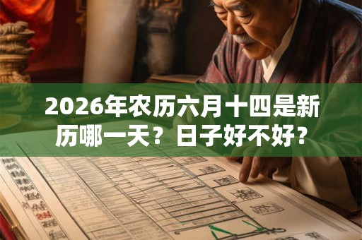 2026年农历六月十四是新历哪一天?日子好不好? 2026年农历六月十四是新历哪一天?日子好不好?