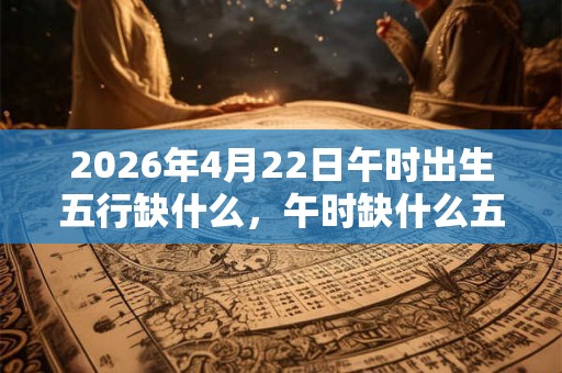 2026年4月22日午时出生五行缺什么,午时缺什么五行 2026年4月22日午时出生五行缺什么,午时缺什么五行