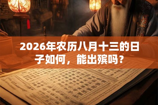 2026年农历八月十三的日子如何,能出殡吗? 2026年农历八月十三的日子如何,能出殡吗?