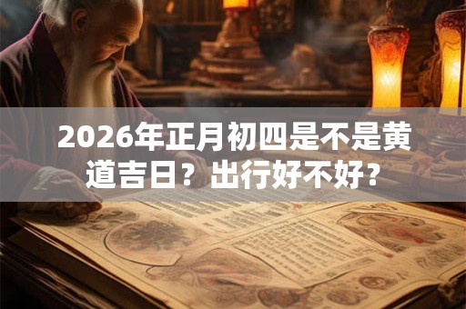 2026年正月初四是不是黄道吉日？出行好不好？