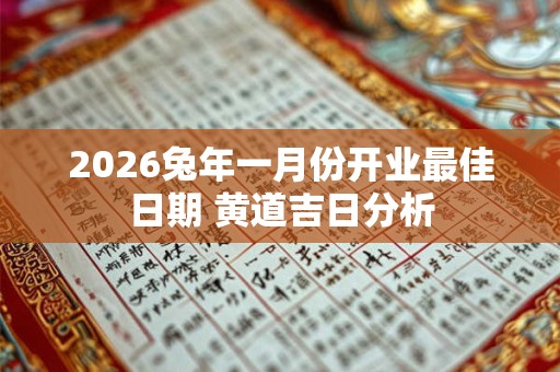 2026兔年一月份开业最佳日期 黄道吉日分析 2026兔年一月份开业最佳日期 黄道吉日分析
