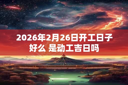 2026年2月26日开工日子好么 是动工吉日吗 2026年2月26日开工日子好么 是动工吉日吗