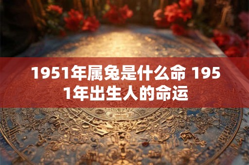 1951年属兔是什么命 1951年出生人的命运 1951年属兔是什么命 1951年出生人的命运