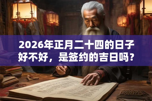 2026年正月二十四的日子好不好,是签约的吉日吗? 2026年正月二十四的日子好不好,是签约的吉日吗?