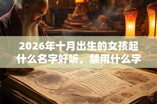 2026年十月出生的女孩起什么名字好听，禁用什么字