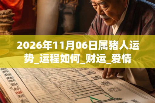 2026年11月06日属猪人运势_运程如何_财运_爱情