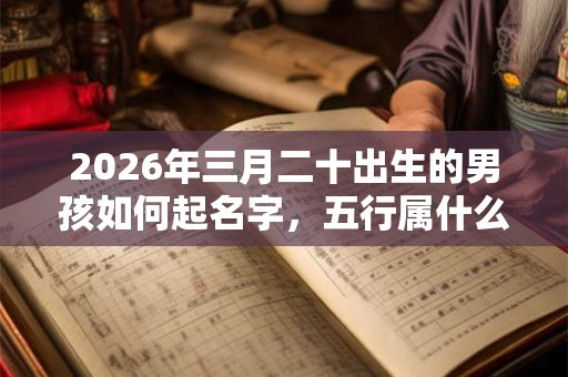 2026年三月二十出生的男孩如何起名字,五行属什么 2026年三月二十出生的男孩如何起名字,五行属什么