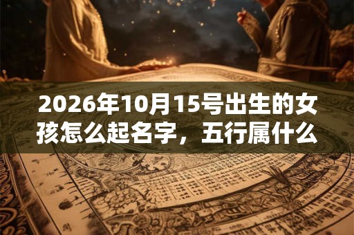 2026年10月15号出生的女孩怎么起名字,五行属什么 2026年10月15号出生的女孩怎么起名字,五行属什么