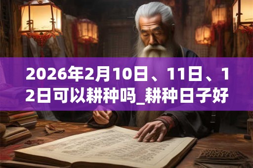 2026年2月10日、11日、12日可以耕种吗_耕种日子好吗 2026年2月10日、11日、12日可以耕种吗_耕种日子好吗