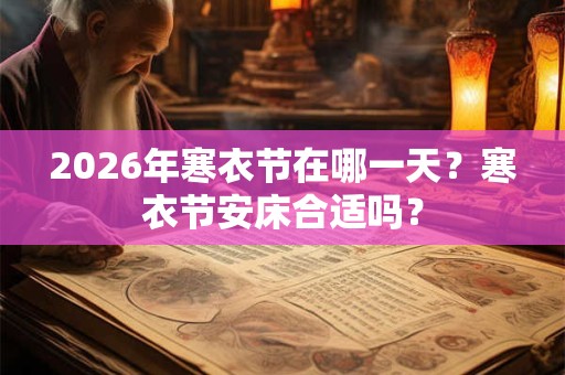 2026年寒衣节在哪一天？寒衣节安床合适吗？