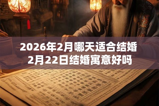 2026年2月哪天适合结婚 2月22日结婚寓意好吗