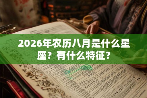 2026年农历八月是什么星座？有什么特征？