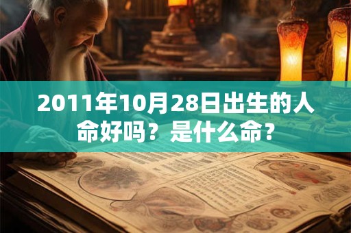 2011年10月28日出生的人命好吗?是什么命? 2011年10月28日出生的人命好吗?是什么命?