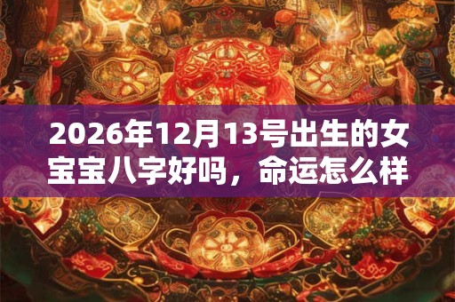 2026年12月13号出生的女宝宝八字好吗,命运怎么样 2026年12月13号出生的女宝宝八字好吗,命运怎么样