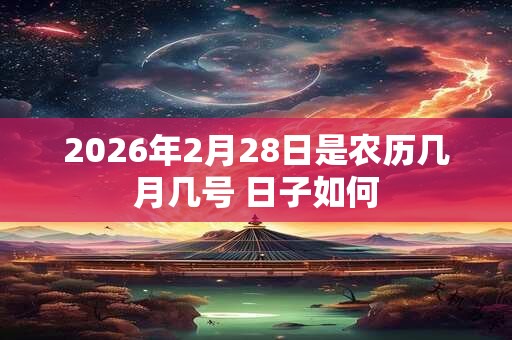 2026年2月28日是农历几月几号 日子如何 2026年2月28日是农历几月几号 日子如何