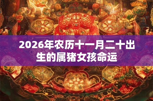 2026年农历十一月二十出生的属猪女孩命运 2026年农历十一月二十出生的属猪女孩命运