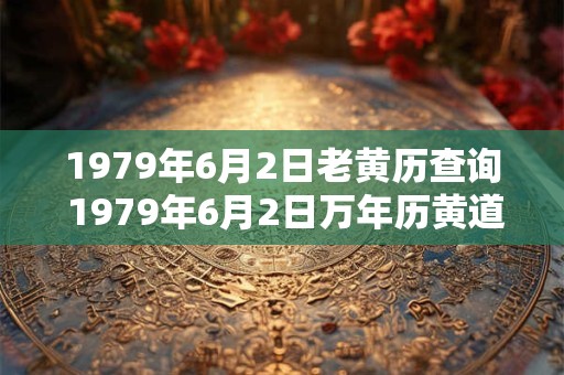 1979年6月2日老黄历查询 1979年6月2日万年历黄道吉日 1979年6月2日老黄历查询 1979年6月2日万年历黄道吉日