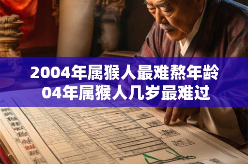 2004年属猴人最难熬年龄 04年属猴人几岁最难过 2004年属猴人最难熬年龄 04年属猴人几岁最难过