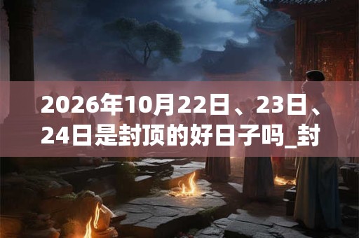 2026年10月22日、23日、24日是封顶的好日子吗_封顶可以吗 2026年10月22日、23日、24日是封顶的好日子吗_封顶可以吗