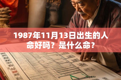 1987年11月13日出生的人命好吗？是什么命？