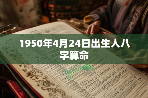 1950年4月24日出生人八字算命