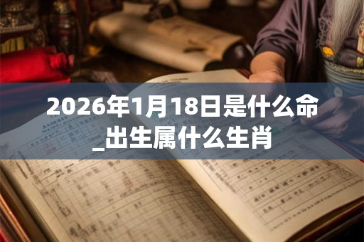 2026年1月18日是什么命_出生属什么生肖 2026年1月18日是什么命_出生属什么生肖