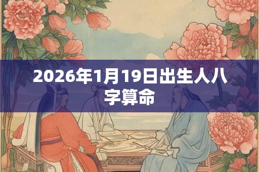 2026年1月19日出生人八字算命 2026年1月19日出生人八字算命