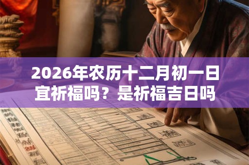2026年农历十二月初一日宜祈福吗？是祈福吉日吗