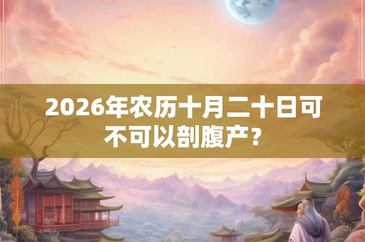 2026年农历十月二十日可不可以剖腹产? 2026年农历十月二十日可不可以剖腹产?