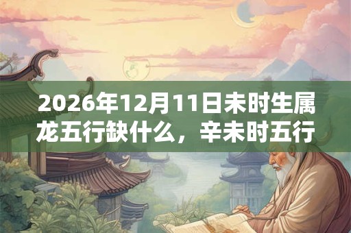 2026年12月11日未时生属龙五行缺什么，辛未时五行缺什么