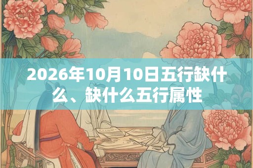 2026年10月10日五行缺什么、缺什么五行属性 2026年10月10日五行缺什么、缺什么五行属性
