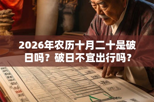 2026年农历十月二十是破日吗?破日不宜出行吗? 2026年农历十月二十是破日吗?破日不宜出行吗?