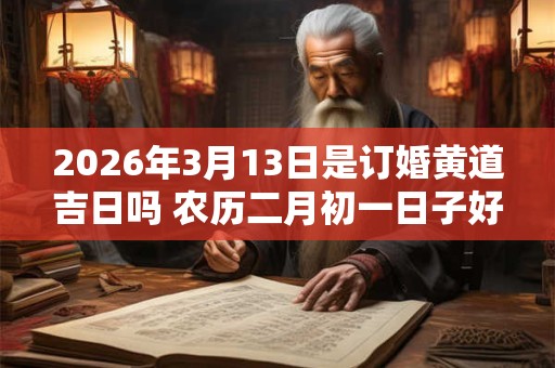 2026年3月13日是订婚黄道吉日吗 农历二月初一日子好吗