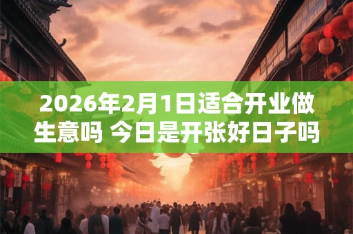 2026年2月1日适合开业做生意吗 今日是开张好日子吗 2026年2月1日适合开业做生意吗 今日是开张好日子吗