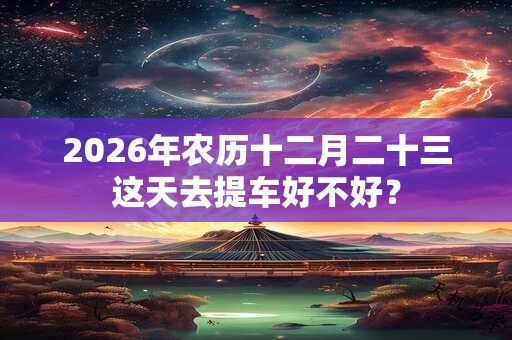 2026年农历十二月二十三这天去提车好不好？