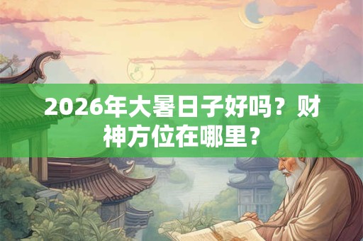 2026年大暑日子好吗?财神方位在哪里? 2026年大暑日子好吗?财神方位在哪里?