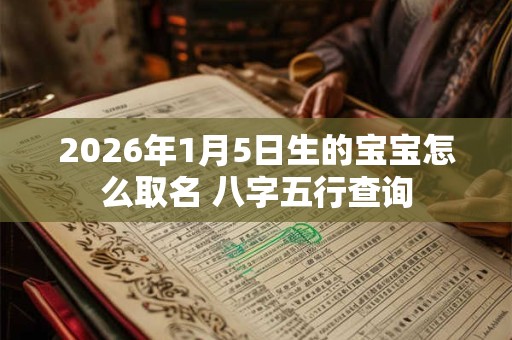 2026年1月5日生的宝宝怎么取名 八字五行查询