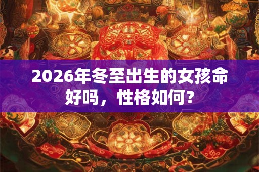2026年冬至出生的女孩命好吗，性格如何？
