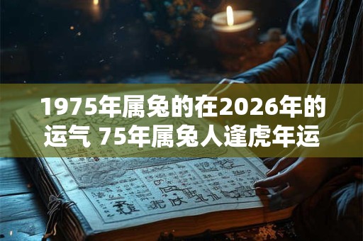 1975年属兔的在2026年的运气 75年属兔人逢虎年运势 1975年属兔的在2026年的运气 75年属兔人逢虎年运势