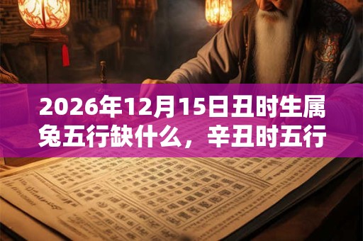 2026年12月15日丑时生属兔五行缺什么,辛丑时五行缺什么 2026年12月15日丑时生属兔五行缺什么,辛丑时五行缺什么