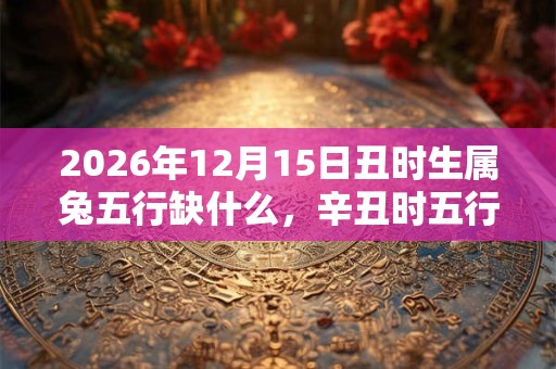 2026年12月15日丑时生属兔五行缺什么，辛丑时五行缺什么